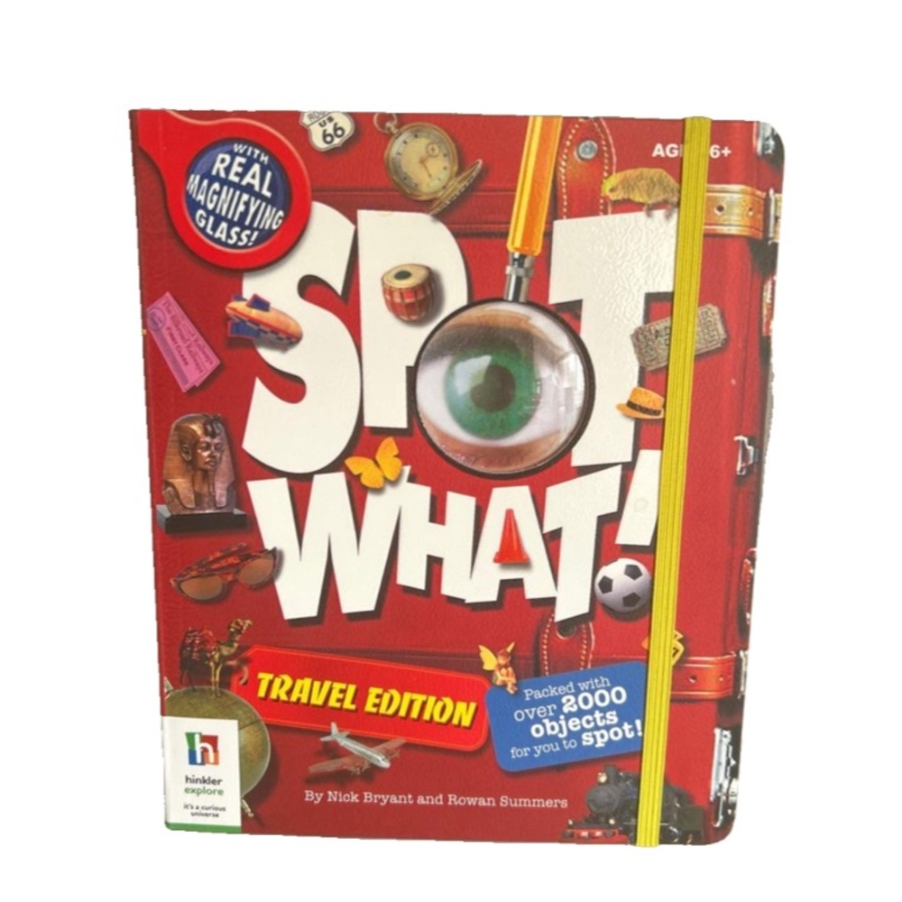 Spot What Travel Edition By Hinkler Explore Including Magnifying Glass New